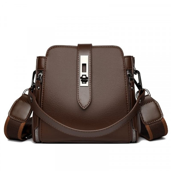 High-quality Messenger Bags For (Kangaroo 3) Women Luxury Crossbody Shoulder Bags Female (Coffee)