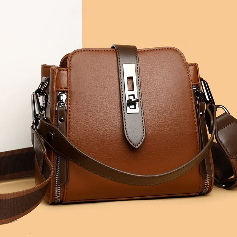 High-quality Messenger Bags For (Kangaroo 3) Women Luxury Crossbody Shoulder Bags Female (Brown)