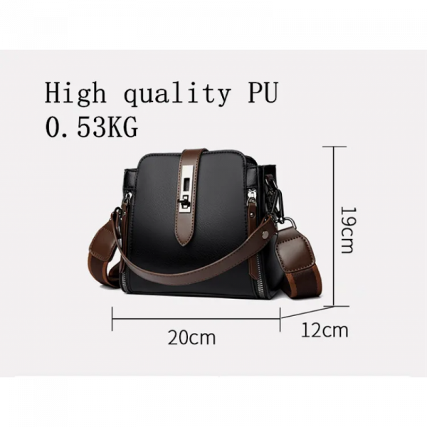 High-quality Messenger Bags For (Kangaroo 3) Women Luxury Crossbody Shoulder Bags Female (Coffee)