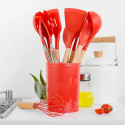 12 Pcs Complete Cooking Tool Set ( Red Colour )