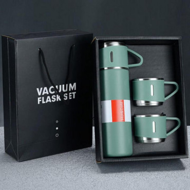 Vacuum Flask Set ( Green )