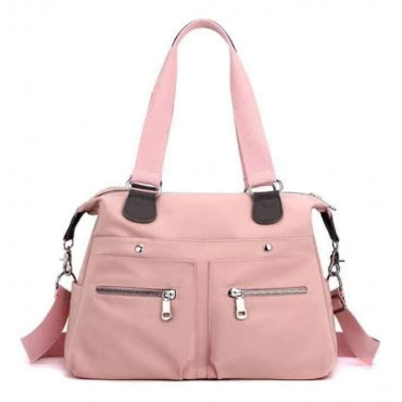 Women's Handbag Solid ( Pink colour )