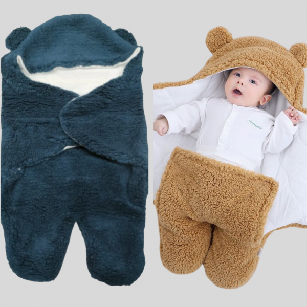 Baby Blanket (1 piece Black + 1 piece Brown)