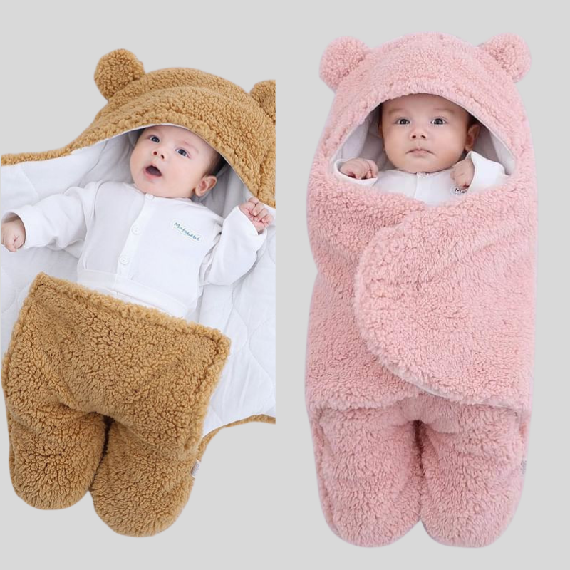 Baby Blanket (1 piece Pink + 1 piece Brown)