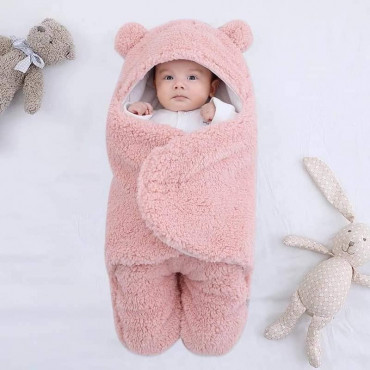 Baby Blanket (1 piece Pink + 1 piece black)