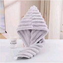 ( ১ পিছ ) China Microfiber Hair Towel - Ash কালার