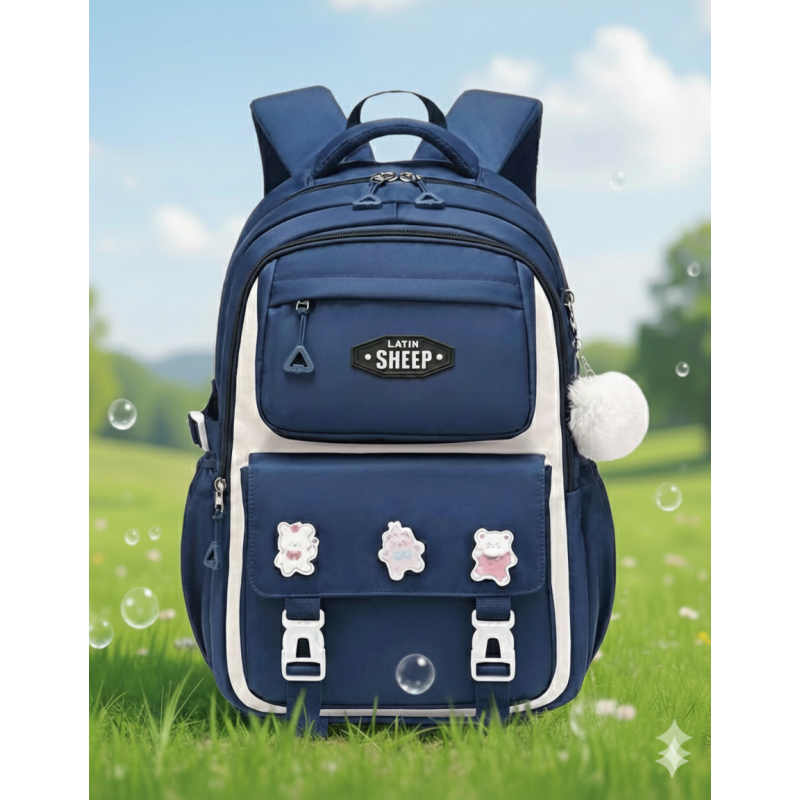Premium Quality Primary School Book Bag ( Blue )