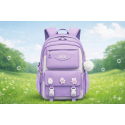 Premium Quality Primary School Book Bag ( purple )
