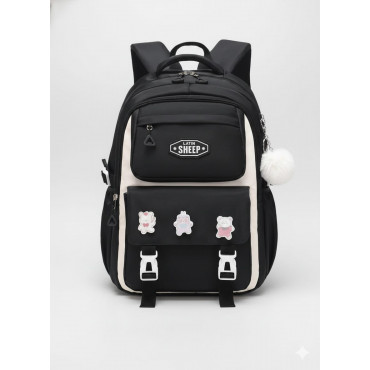Premium Quality Primary School Book Bag ( Black )