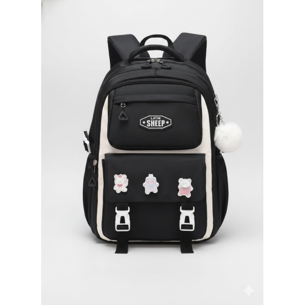 Premium Quality Primary School Book Bag ( Black )
