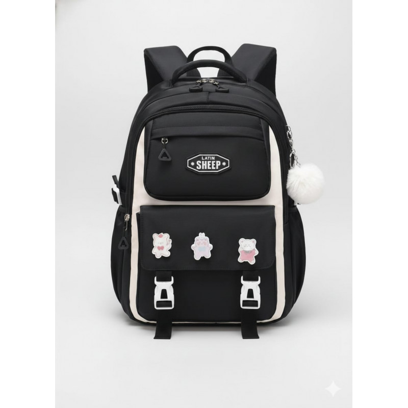 Premium Quality Primary School Book Bag ( Black )