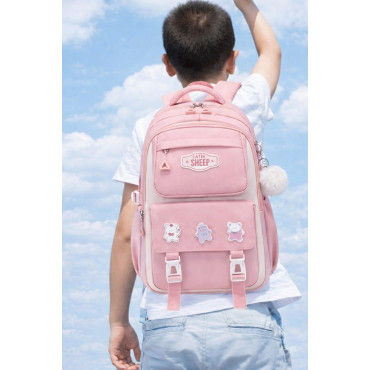 Premium Quality Primary School Book Bag ( Pink )