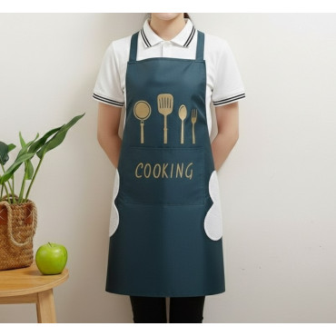 CHINA COOKING APRON (DARK GREEN )