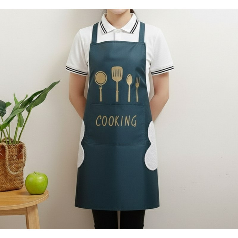 CHINA COOKING APRON (DARK GREEN )