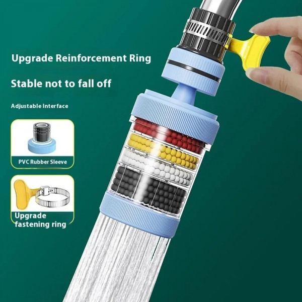 ২ পিস- Water Filter Tap 6 Layers ( 360° রোটেটেবল )