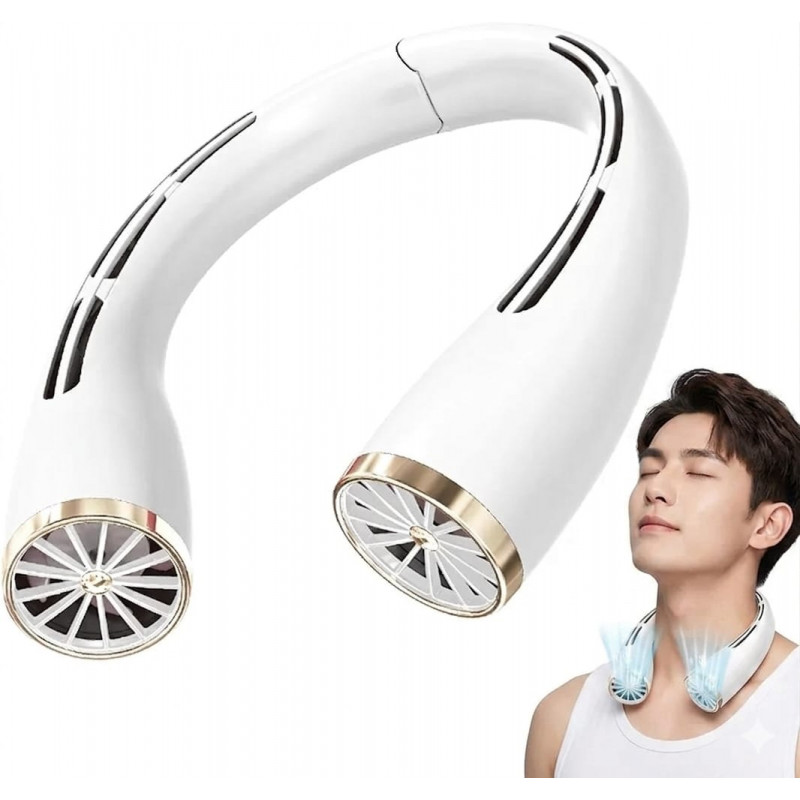 ( ২  পিস +ফ্রি ডেলিভারি ) Stylish Wearable Neck Fan ( ( 2000mAh ব্যাটারি—টানা ৪/৫ ঘণ্টা ব্যাকআপ )