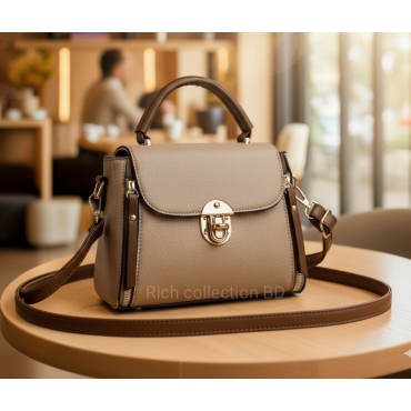 High Quality Kangaroo 2  Handbag-( Cream )