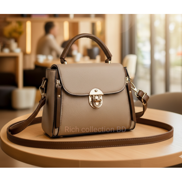 High Quality Kangaroo 2  Handbag-( Cream )