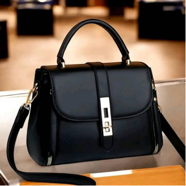 High Quality Kangaroo 4 Handbag-( Black Colour  )