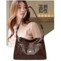 2026 Trending Stylish Soft PU leather Hand bag (Coffee)