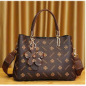 Crossbody Stylish Fanshinuo leather shoulder & hand bag K8 (Coffee)