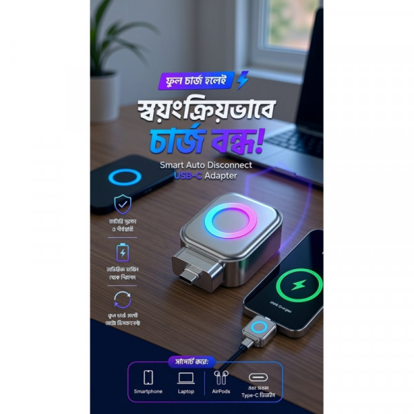 Automatic Charger Separator ( ১ পিস )| ফোন ব্লাস্ট হওয়ার ভয় দূর করে নিরাপদ চার্জিং নিশ্চিত করে
