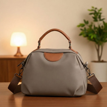 Retro Design New Ladies Portable Bag (Grey)