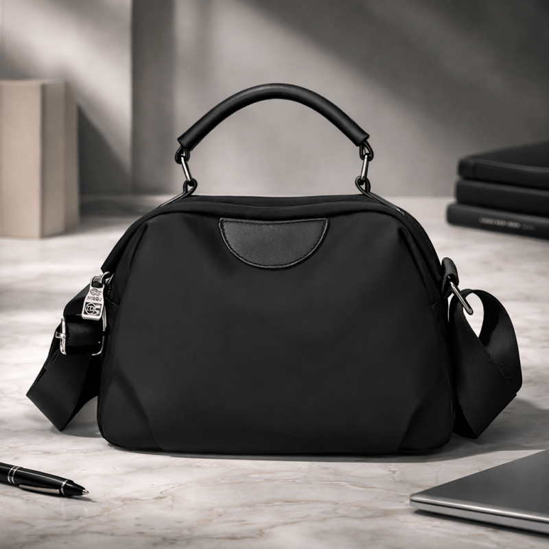 Retro Design New Ladies Portable Bag ( Black )