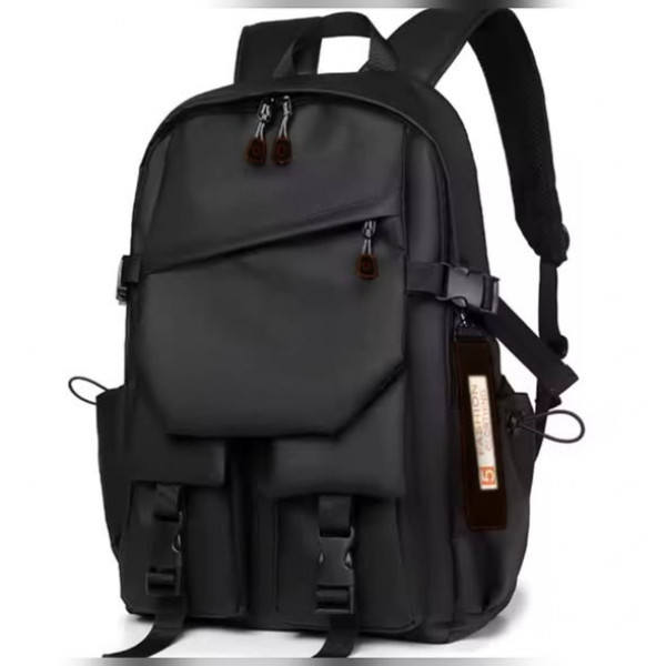  Stylish Waterproof Backpack Black .