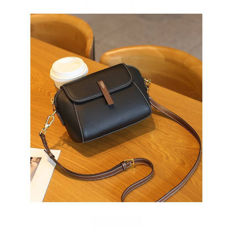 Luxury High Quality MIni 2 Leather Shoulder Bag(Black Colour)