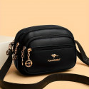 Kangaroo stylish 5 gippper Bag (black color)