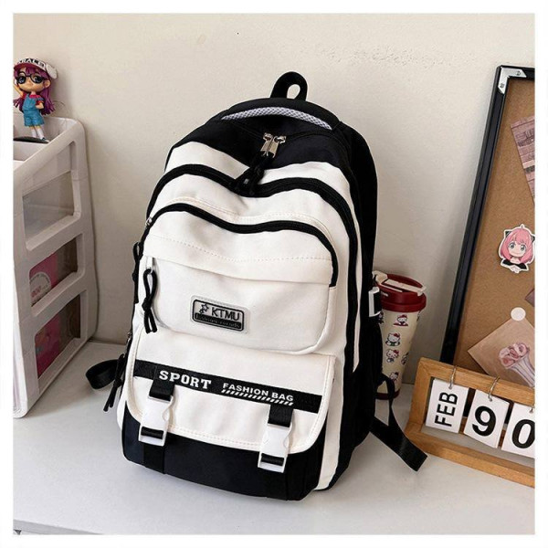 Style Waterproof School Book Bag(Black Color)