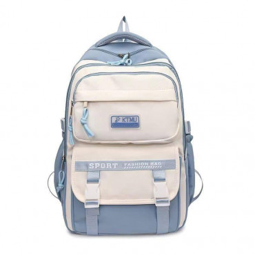 Style Waterproof School Book Bag(Blue Color)