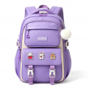 Waterproof School Bag(Purpel)
