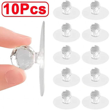 (10 pcs)ডায়মন্ড শেপ ক্রিস্টাল ক্যাবিনেট ড্রয়ার নবস