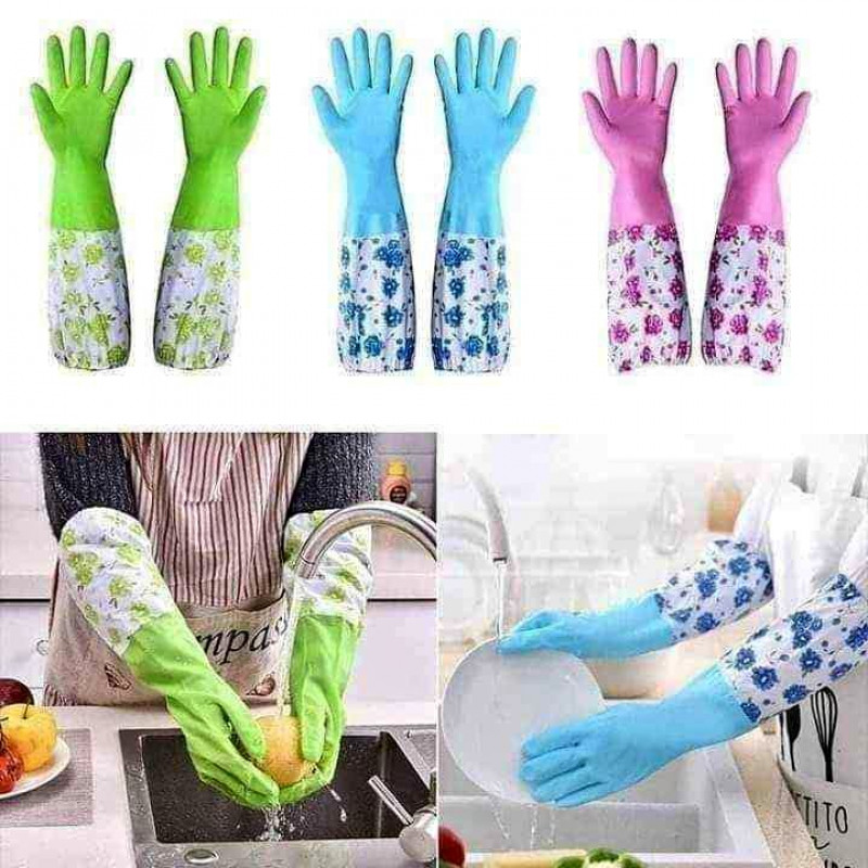 Long Silicon Hand Gloves দুই জোড়া ৫০০টাকা।