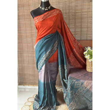 সিল্ক বাটিক শাড়ি