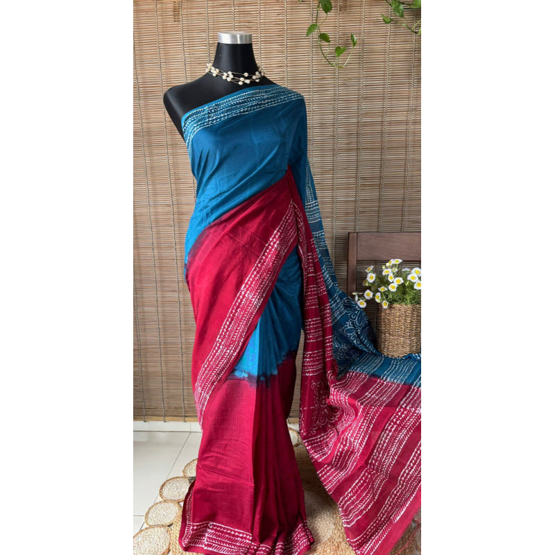 সিল্ক বাটিক শাড়ি