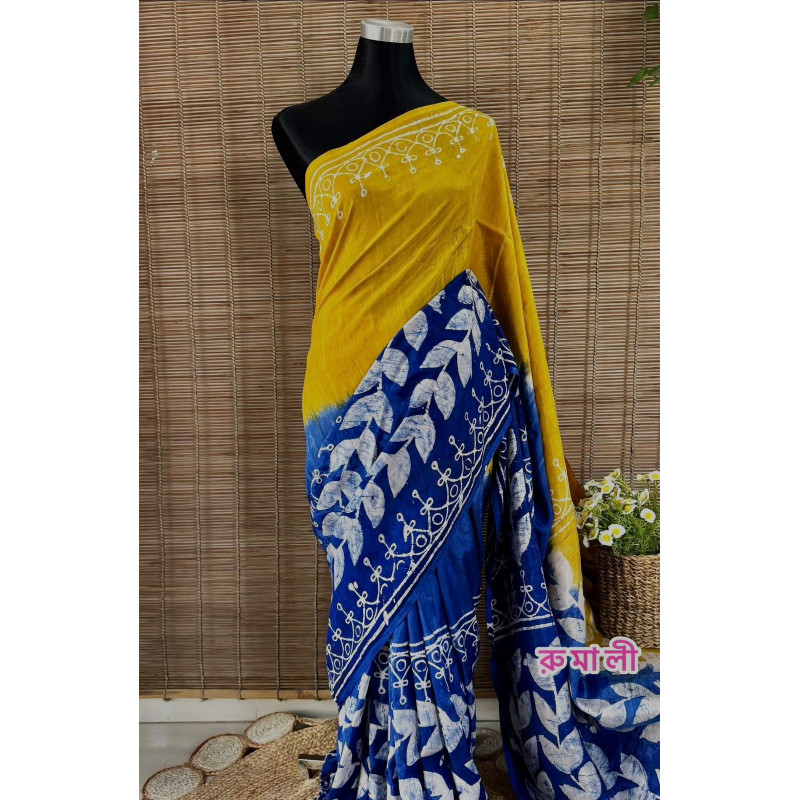 সিল্ক বাটিক শাড়ি