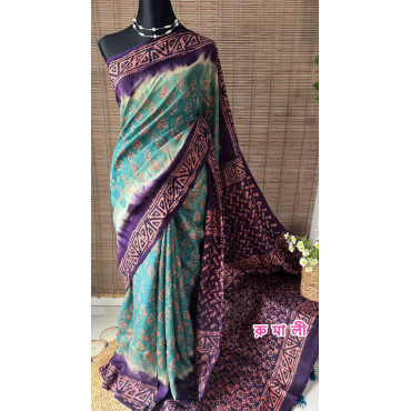 সিল্ক বাটিক শাড়ি