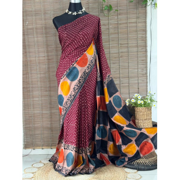 সিল্ক বাটিক শাড়ি 