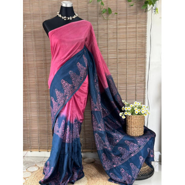 সিল্ক বাটিক শাড়ি 