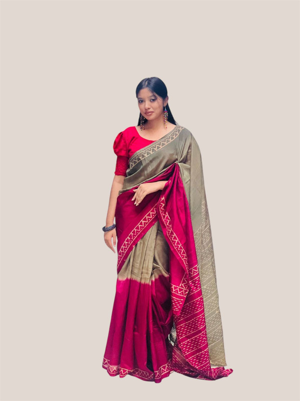 Silk batik sharee  ...