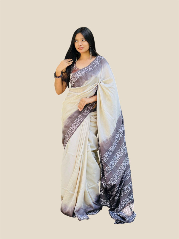 Silk batik sharee  ...