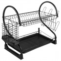 Two-tier dish rack