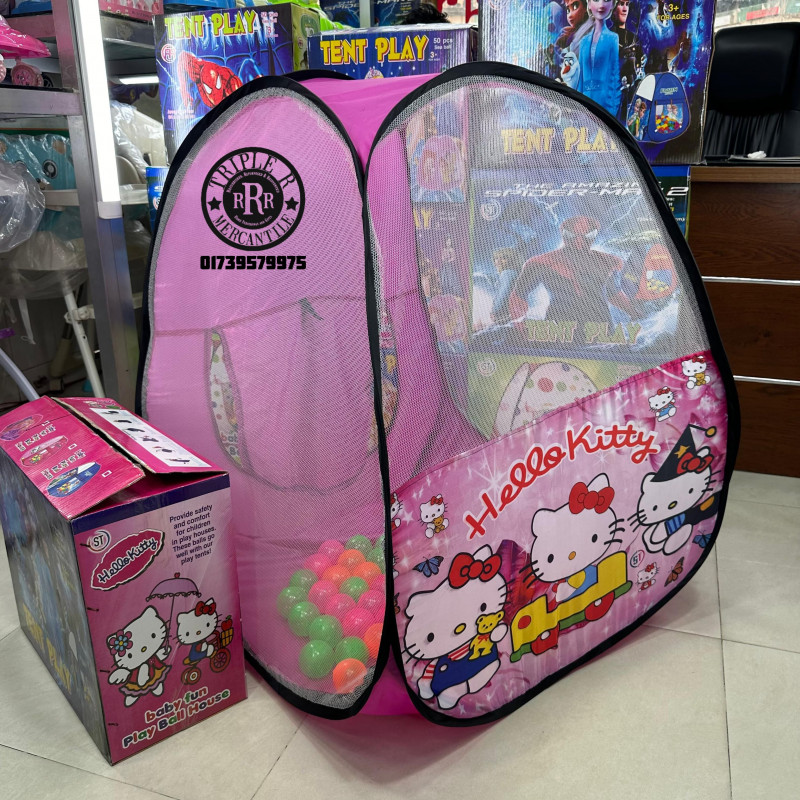 বাচ্চাদের জন্য 50 বল সেট সহ টেন্ট প্লে হাউস