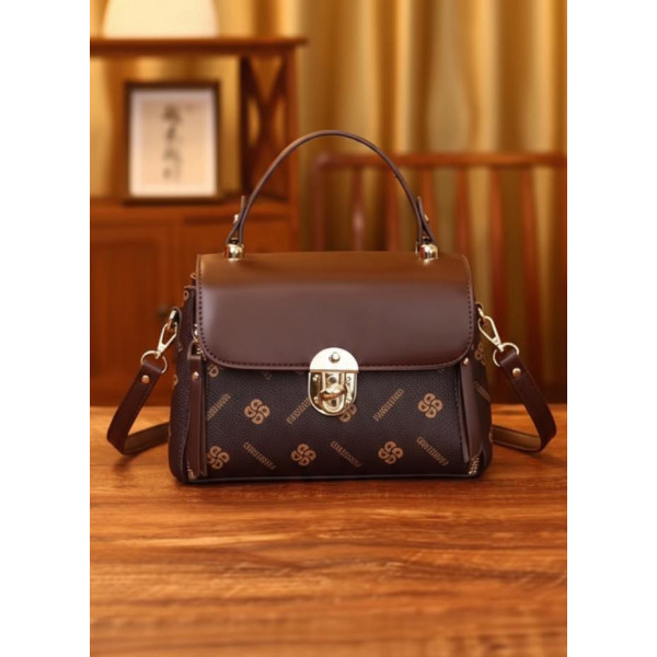 Elegant Brown Ladies Hand Bag
