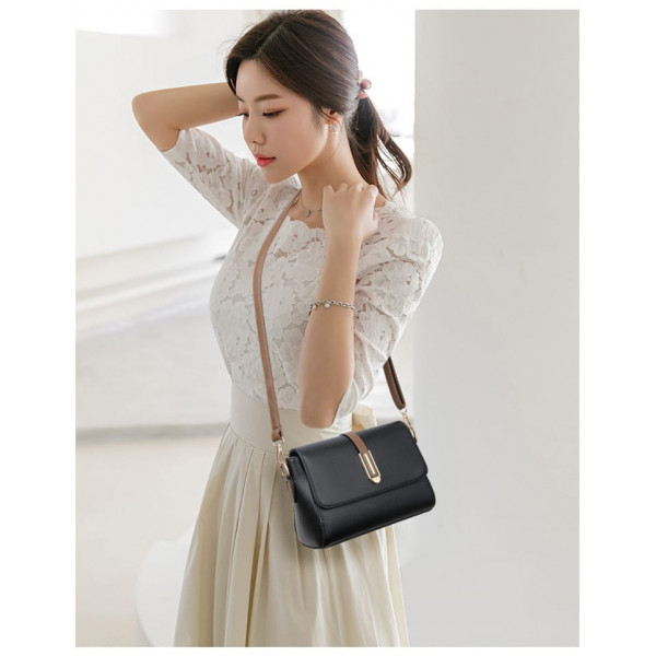 2 Genuine Soft Leather Handbag for Color:(Black) Code : 70