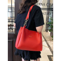 sazer bazar brand china leather shoulder bag(Meroon)