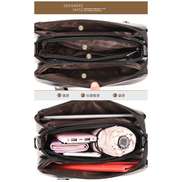 Vintage Fashion Bag ( Brown  )